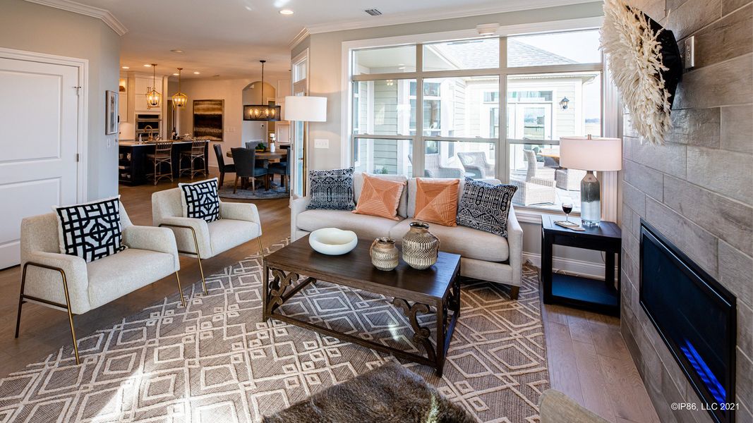 Furnished interior view inside a new home in The Courtyards on Robinson Church, Harrisburg (Image 7).