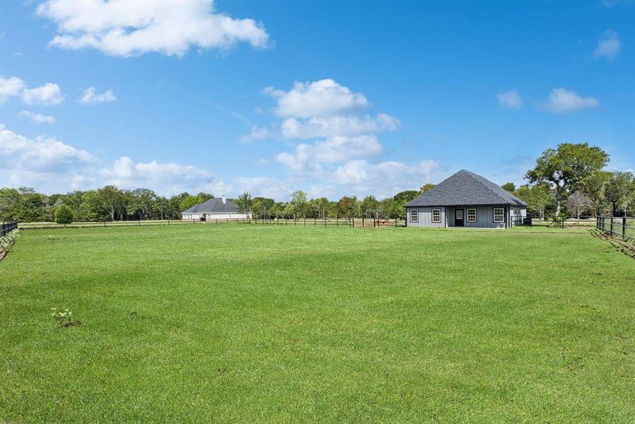 View of yard featuring a view of countryside View of yard featuring a view of countryside