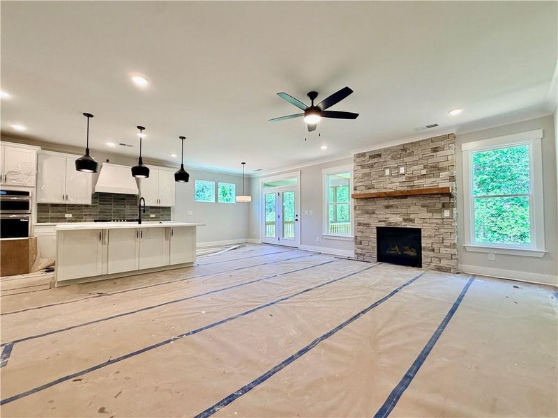 In-progress construction of a new home in Arbor West, Dawsonville, GA (Image 12).