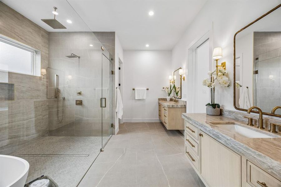 Furnished interior view inside a new home in , Dallas (Image 14).