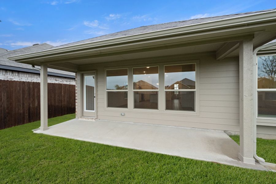 Exterior details and patio area of a home in Chisholm Hills, Cleburne (Image 3). Exterior details and patio area of a home in Chisholm Hills, Cleburne (Image 3).