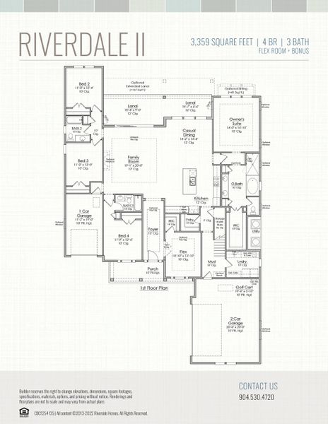 2D floor plan layout for the Riverdale by Riverside Homes in Hidden Creek at SilverLeaf, St. Augustine, FL (Image 31). 2D floor plan layout for the Riverdale by Riverside Homes in Hidden Creek at SilverLeaf, St. Augustine, FL (Image 31).