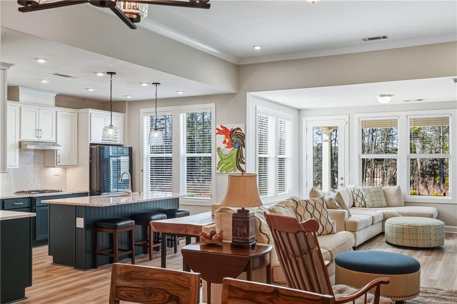Furnished interior view inside a new home in , Hoschton (Image 16).