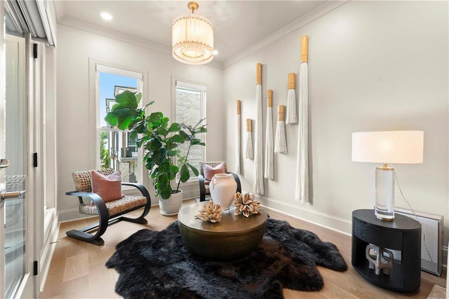 Furnished interior view inside a new home in , Alpharetta (Image 13).