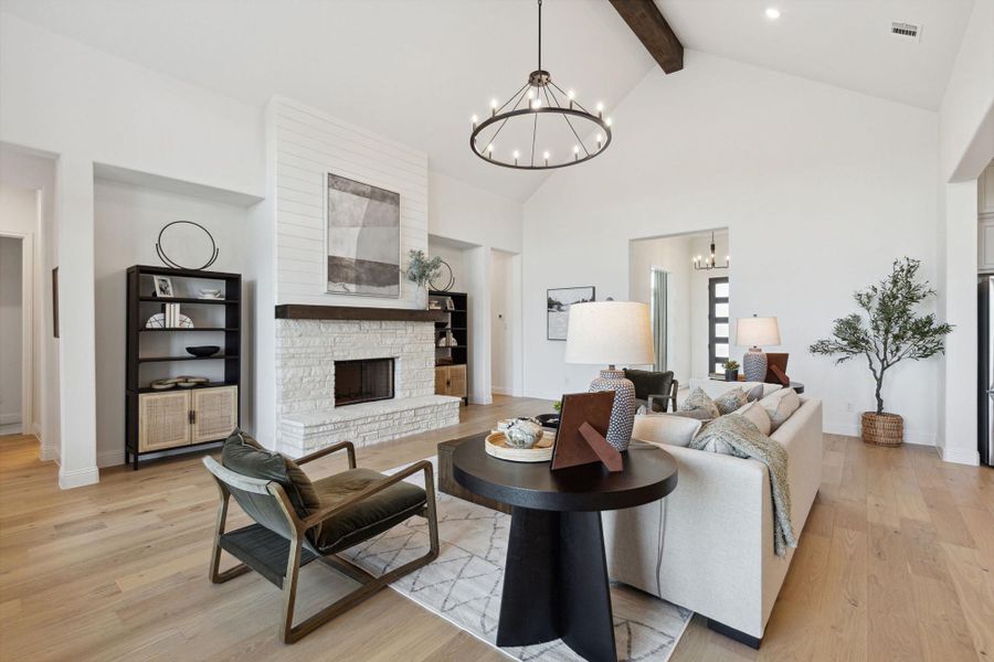 Representative furnished interior of a home built from the Concept 3441 by Risewell Homes in Paloma Ranch, Justin (Image 8).