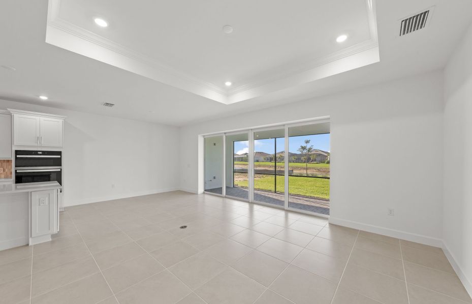 Spacious, unfurnished interior of a new home in TerraWalk at Babcock Ranch, Alva (Image 17). Spacious, unfurnished interior of a new home in TerraWalk at Babcock Ranch, Alva (Image 17).