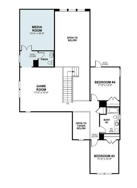 2D floor plan layout of this home in Edgewood, Leander, TX (Image 2). 2D floor plan layout of this home in Edgewood, Leander, TX (Image 2).