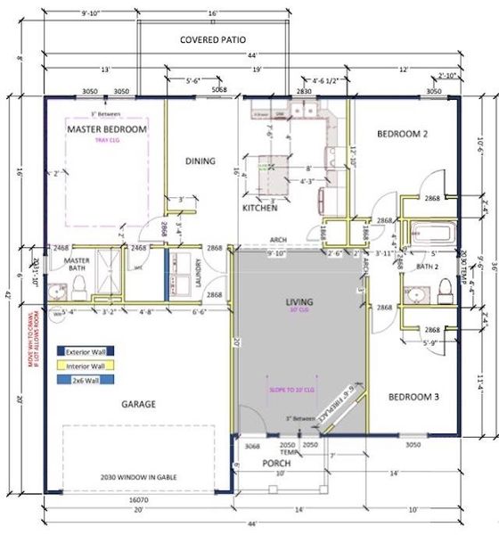 2D floor plan layout of this home in New Prospect Haven, Inman, SC (Image 2). 2D floor plan layout of this home in New Prospect Haven, Inman, SC (Image 2).
