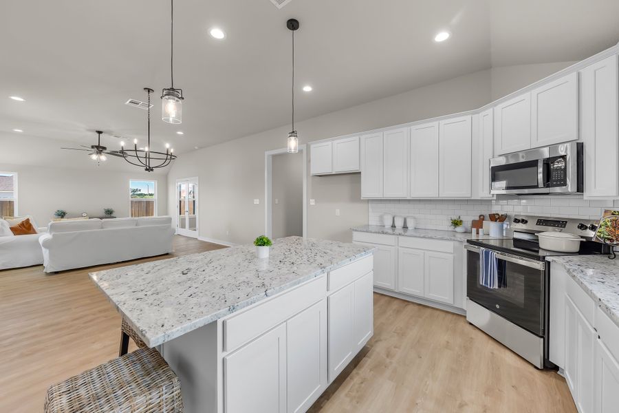 Representative furnished interior of a home built from the The Poppy by Avonley Homes in Rudder Pointe, Bryan (Image 30).