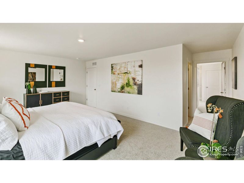 Furnished interior view inside a new home in Westgate, Greeley (Image 26). Furnished interior view inside a new home in Westgate, Greeley (Image 26).