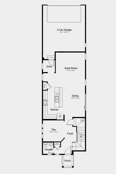 2D floor plan layout for the Stella Plus by Taylor Morrison in Parterre Horizon Collection, Thornton, CO (Image 4).