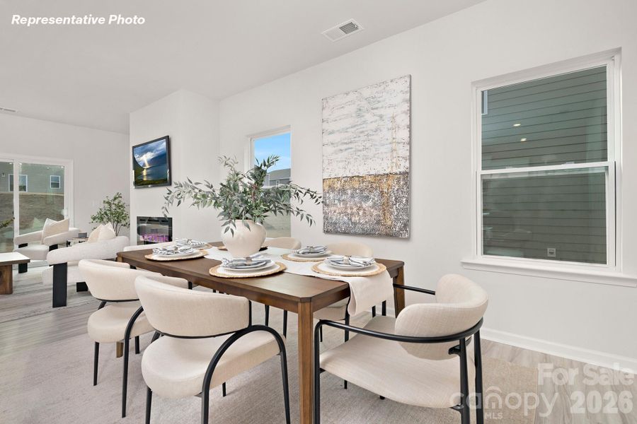 Furnished interior view inside a new home in Huffman Ridge, Hickory (Image 3).