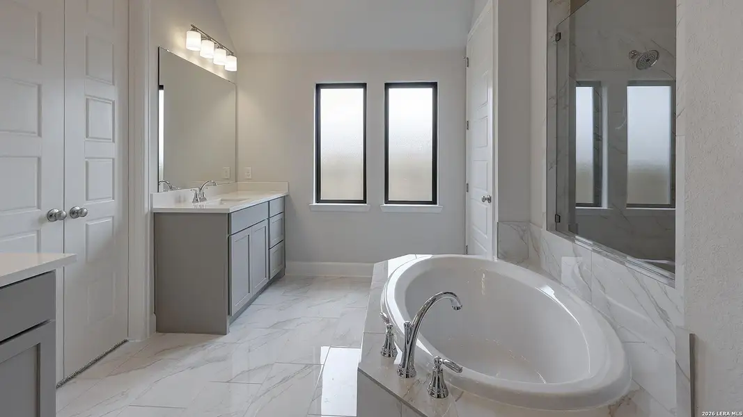 Furnished interior view inside a new home in Alsatian Oaks, Castroville (Image 9).