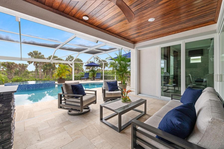 Furnished interior view inside a new home in Del Webb Tradition, Port St. Lucie (Image 6). Furnished interior view inside a new home in Del Webb Tradition, Port St. Lucie (Image 6).