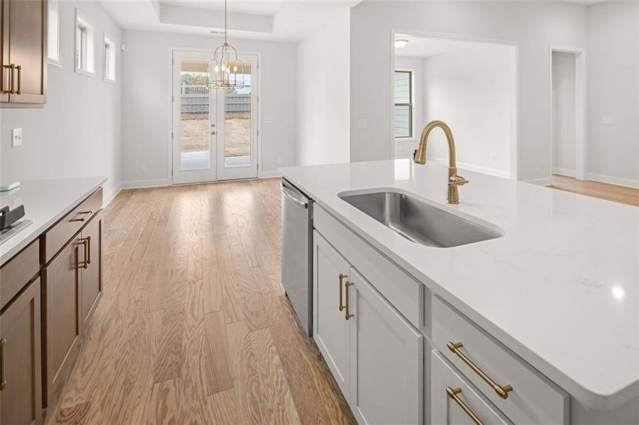 Furnished interior view inside a new home in Soleil Summit Chase, Snellville (Image 35).