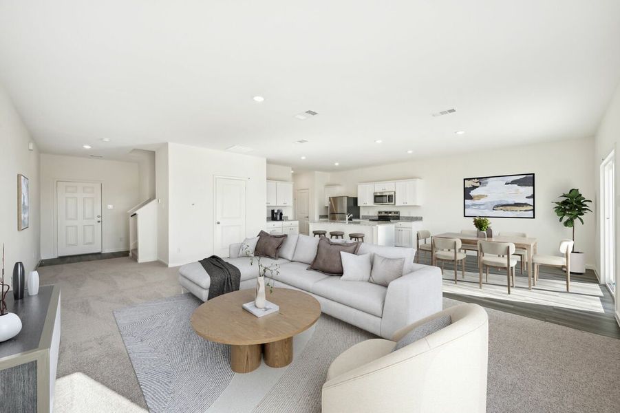 Representative furnished interior of a home built from the Discovery by Starlight Homes in Sonterra, Jarrell (Image 31).