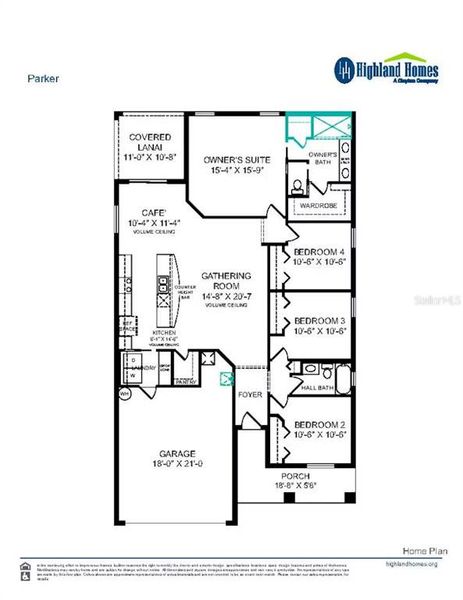 2D floor plan layout of this home in Falls of Ocala, Ocala, FL (Image 2).
