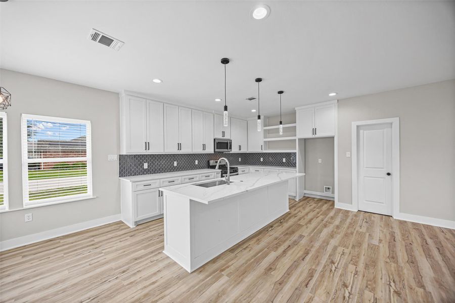 Furnished interior view inside a new home in , Houston (Image 10).