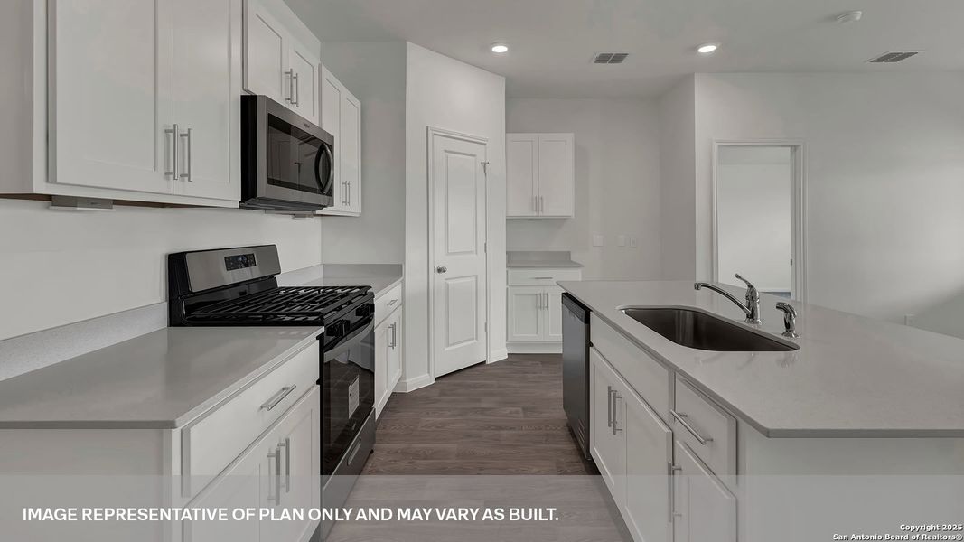 Furnished interior view inside a new home in Trace, San Marcos (Image 12).