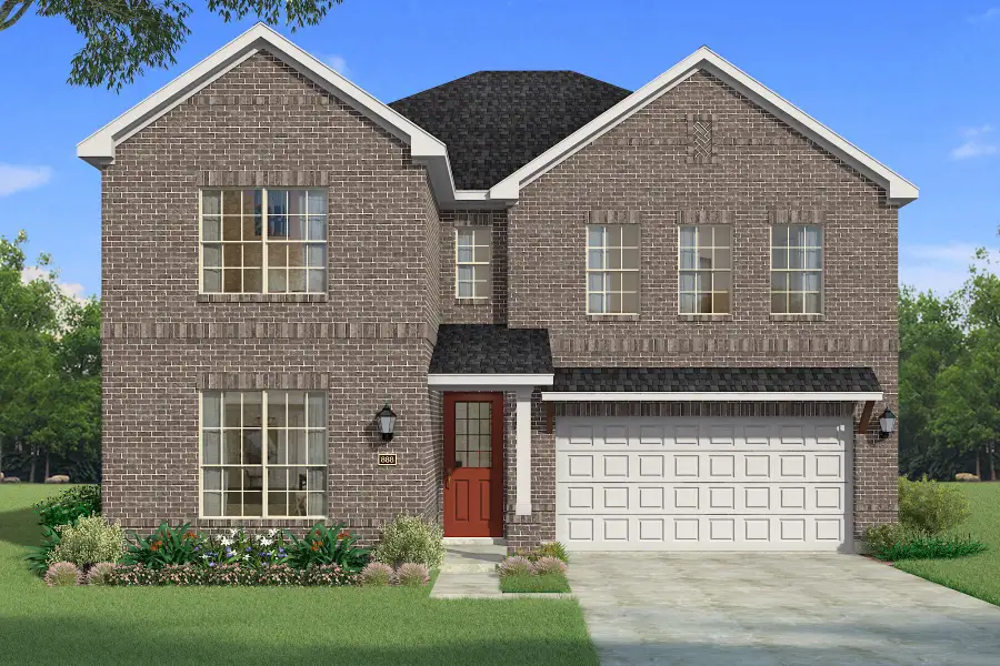 Representative exterior photo of a completed home built from the Tiana by Mattamy Homes in Sutton Fields, Celina, TX (Image 5).