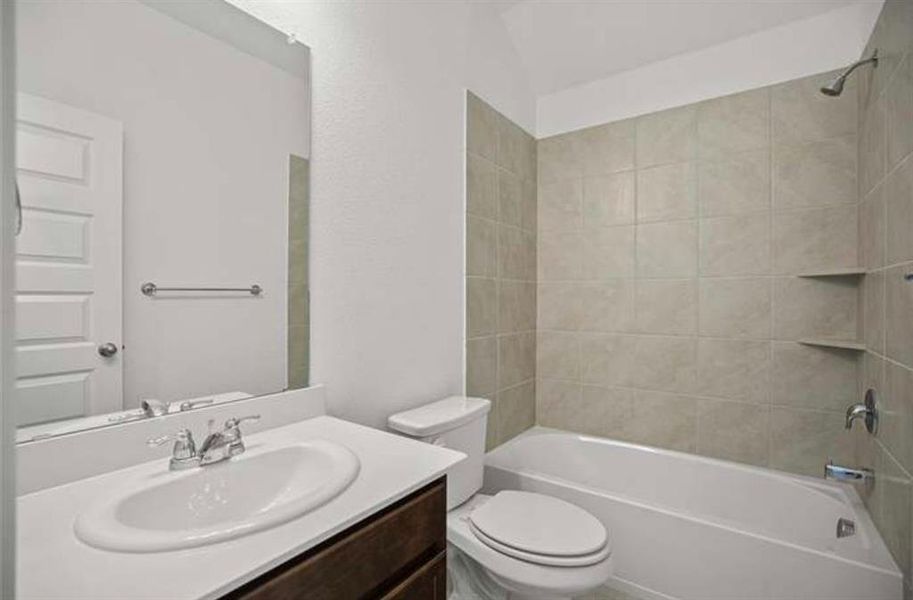 Furnished interior view inside a new home in Whitewing Trails, Princeton (Image 6).