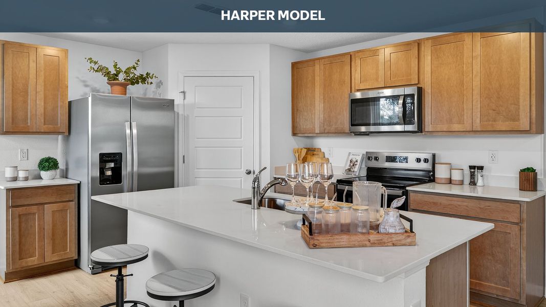 Representative furnished interior of a home built from the Harper by D.R. Horton in Diamond Springs, Jacksonville (Image 7).