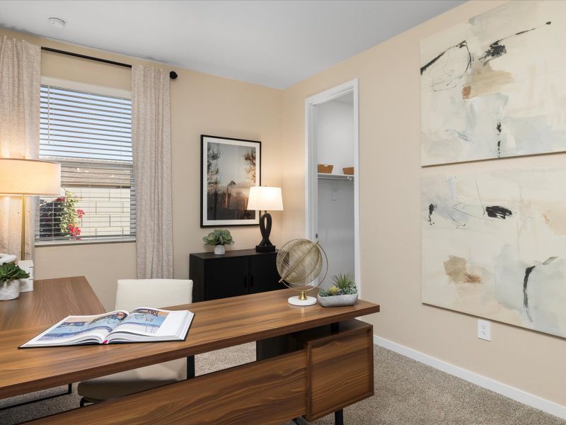 Furnished interior view inside a new home in Allure Vista Reserve Series, Buckeye (Image 18).