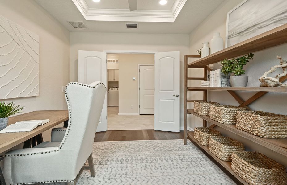 Furnished interior view inside a new home in Crescent Cove, Myrtle Beach (Image 4).