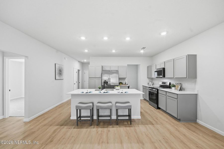 Furnished interior view inside a new home in , Jacksonville (Image 13).