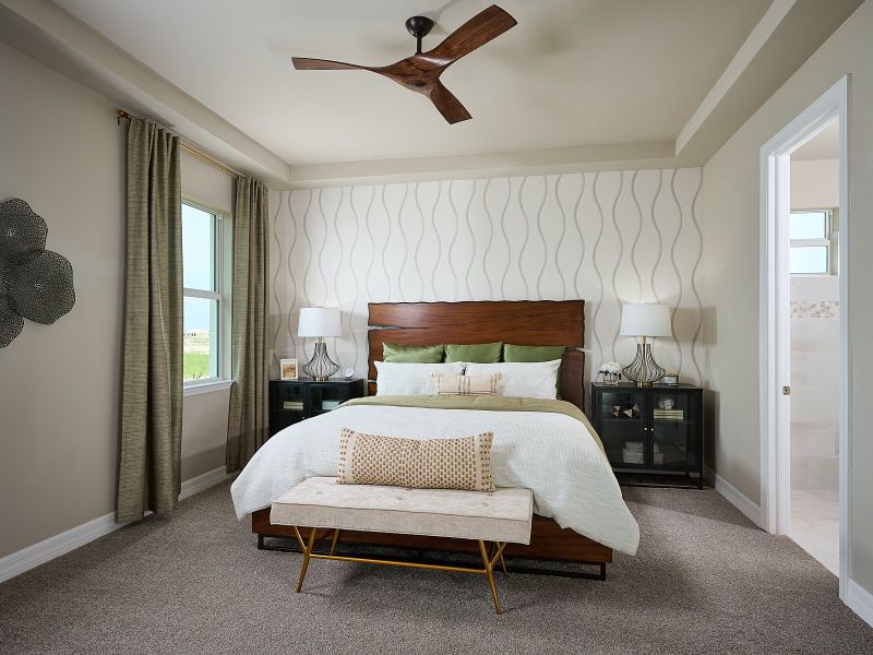 Furnished interior view inside a new home in Crescent Lakes - Signature Series, Punta Gorda (Image 14).
