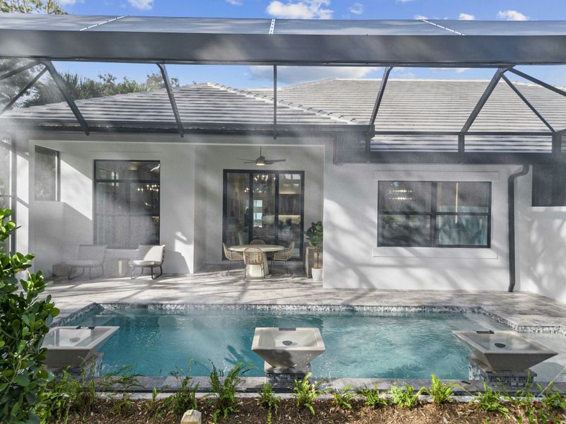 2D floor plan layout for the Seabreeze Grande by GHO Homes in Seaglass, Vero Beach, FL (Image 32).