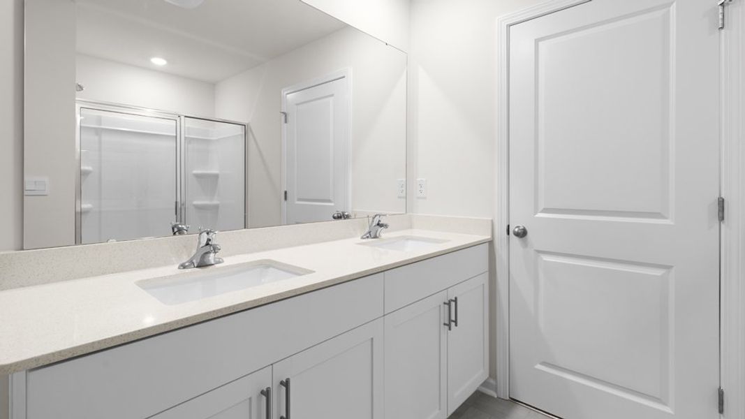Furnished interior view inside a new home in The Reserve at Prestleigh, Wake Forest (Image 6).