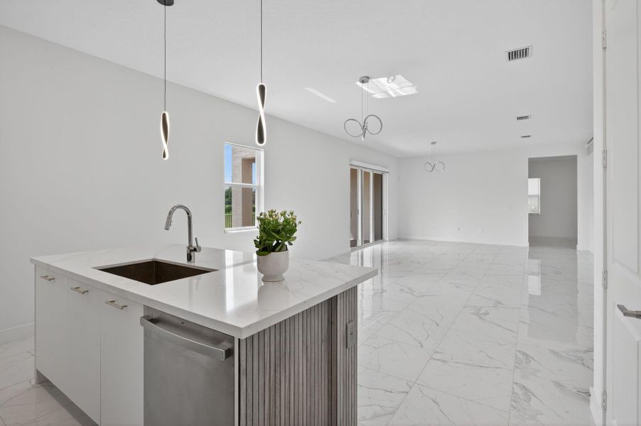 Furnished interior view inside a new home in , Davie (Image 11).