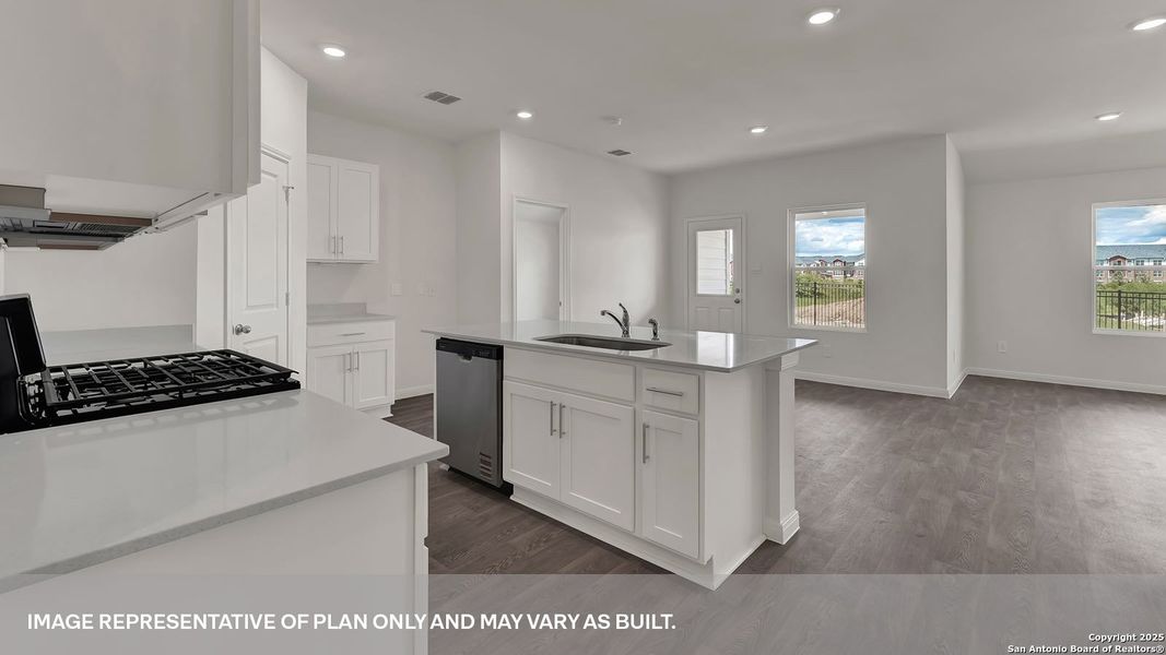 Furnished interior view inside a new home in Trace, San Marcos (Image 11).