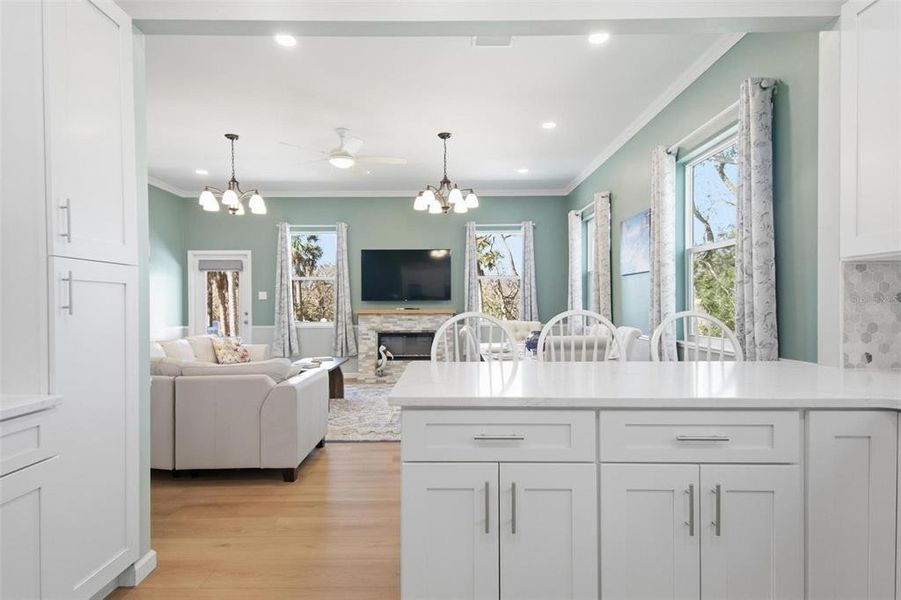 Furnished interior view inside a new home in , Flagler Beach (Image 42).