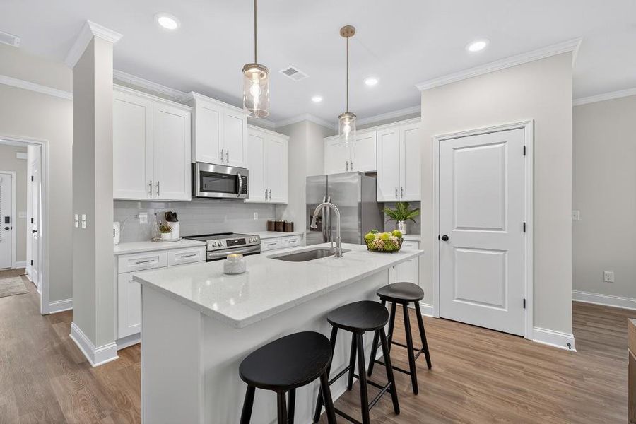 Furnished interior view inside a new home in Medlock Park, Austell (Image 17).