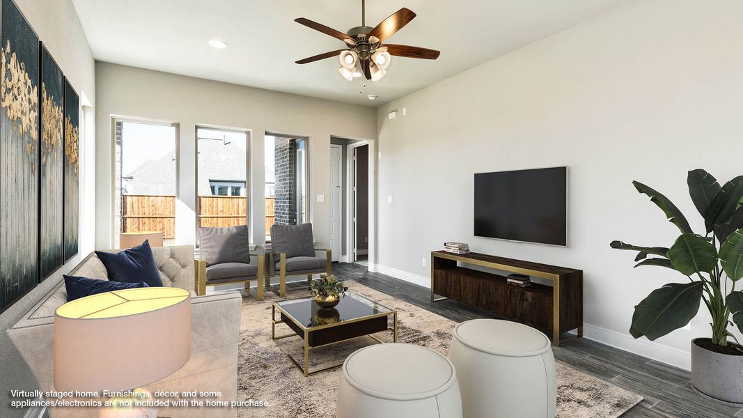 Representative furnished interior of a home built from the 1500W by Perry Homes in Santa Rita Ranch Tierra Rosa, Liberty Hill (Image 4).