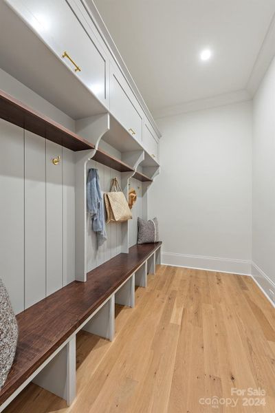 Mud room off the garage entrance