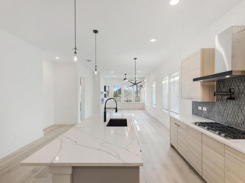 Furnished interior view inside a new home in Royal Court, Little Elm (Image 6).