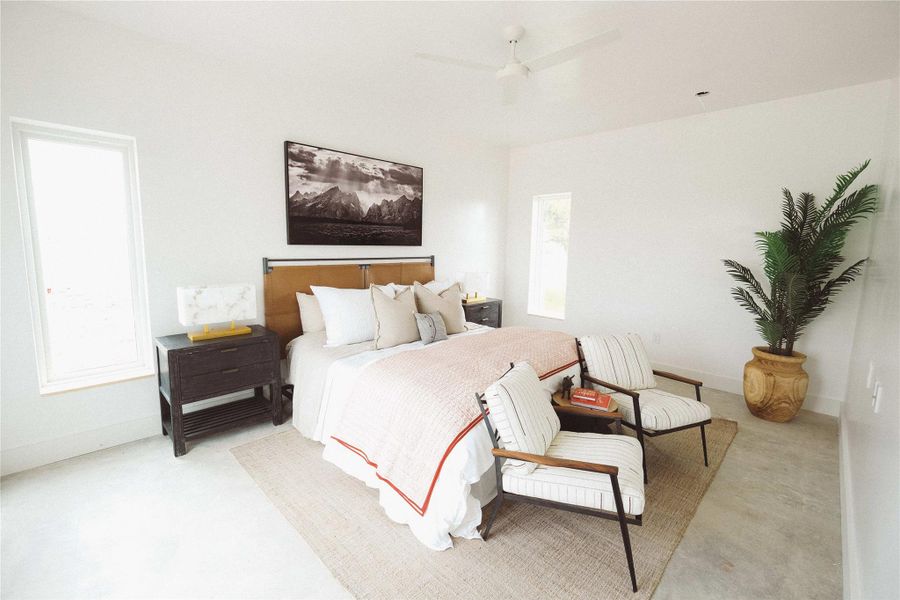 Secondary Bedrooms offer high ceilings, spacious rooms and their own bathroom.