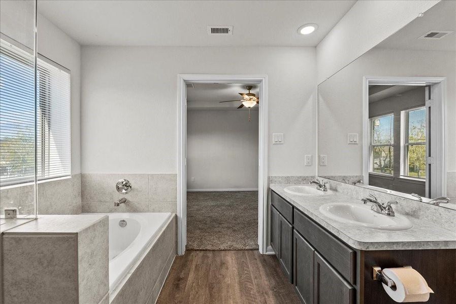 Furnished interior view inside a new home in Mecom Way, Hitchcock (Image 14). Furnished interior view inside a new home in Mecom Way, Hitchcock (Image 14).