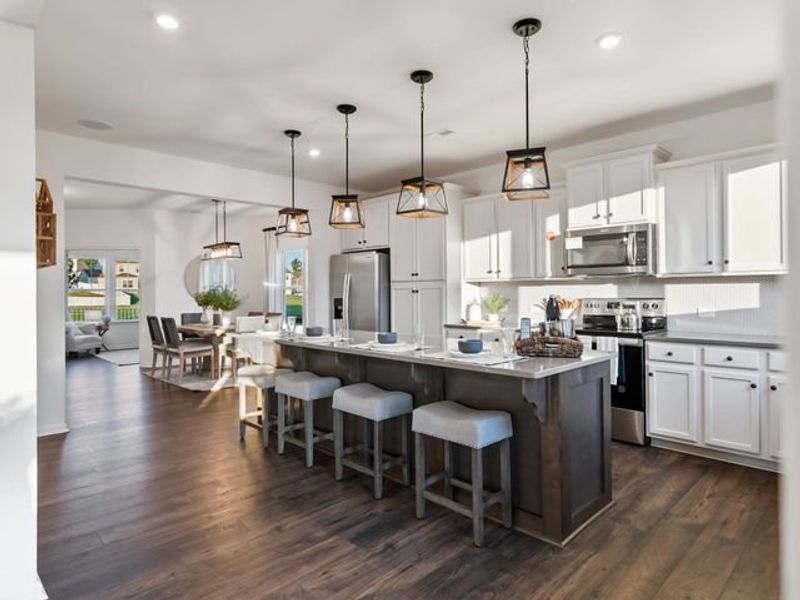 Representative furnished interior of a home built from the Jasper II by True Homes in Colvin Park, Rock Hill (Image 5).