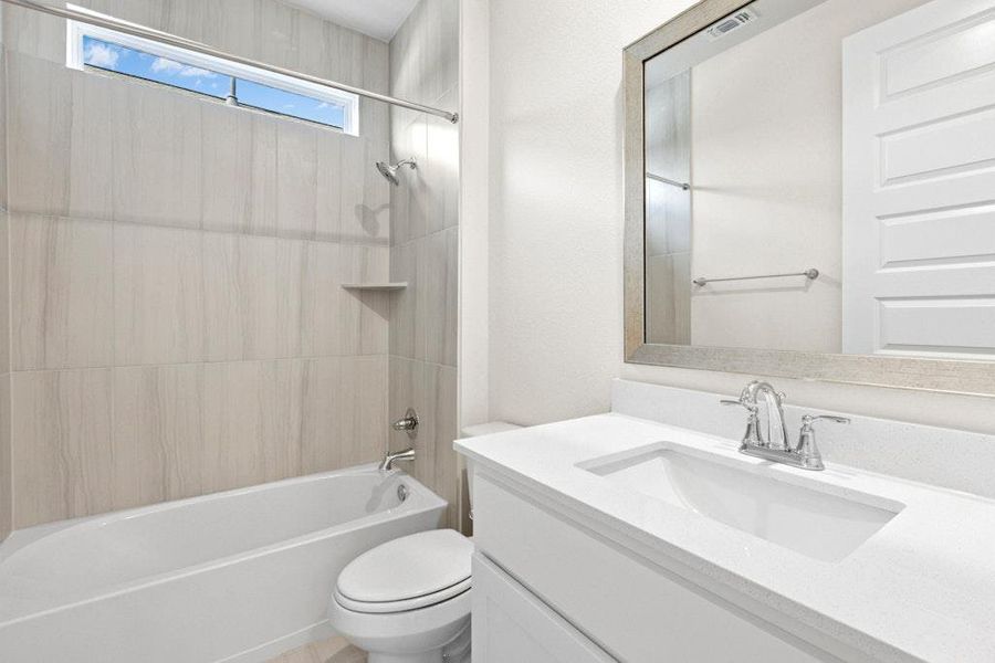 Furnished interior view inside a new home in Santa Rita Ranch, Liberty Hill (Image 12). Furnished interior view inside a new home in Santa Rita Ranch, Liberty Hill (Image 12).