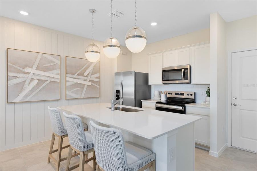 Furnished interior view inside a new home in EverBe, Orlando (Image 13).