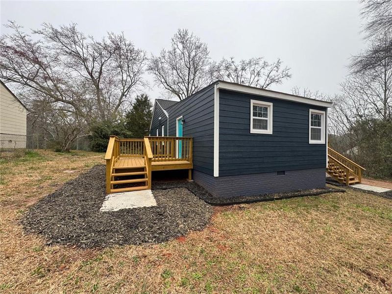 Exterior details and patio area of a home in , West Point (Image 4).