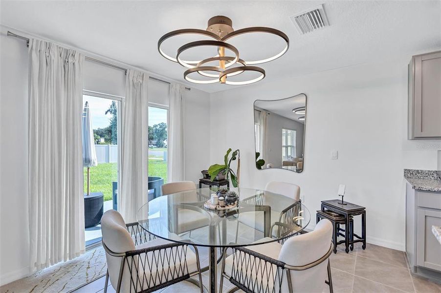 Furnished interior view inside a new home in , Tampa (Image 50).