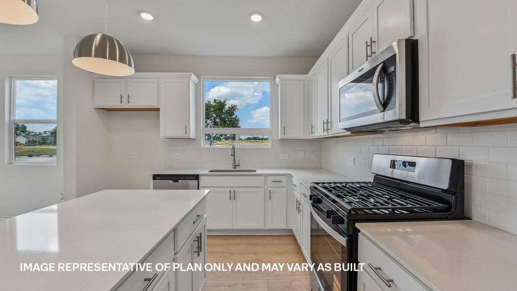 Representative furnished interior of a home built from the The Travis by D.R. Horton in Valverde, Bastrop (Image 7).
