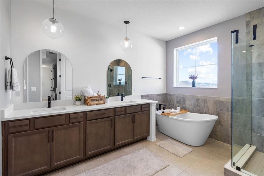 Furnished interior view inside a new home in Isles at Bayview, Parrish (Image 52).