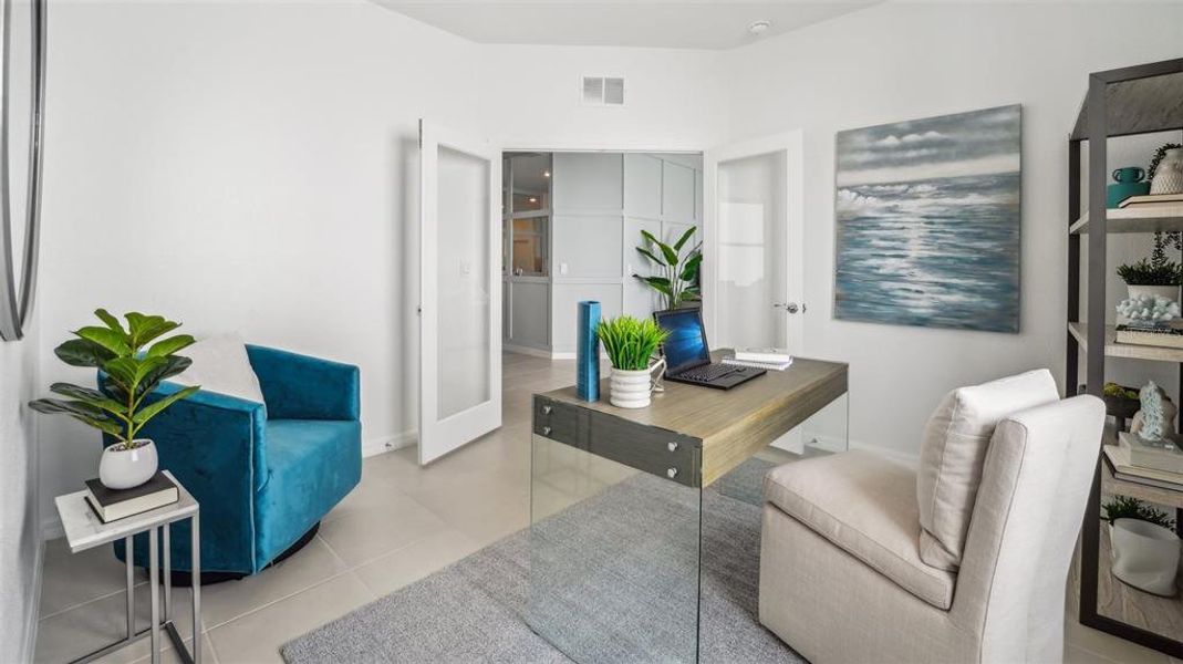 Furnished interior view inside a new home in Mirada, San Antonio (Image 11).