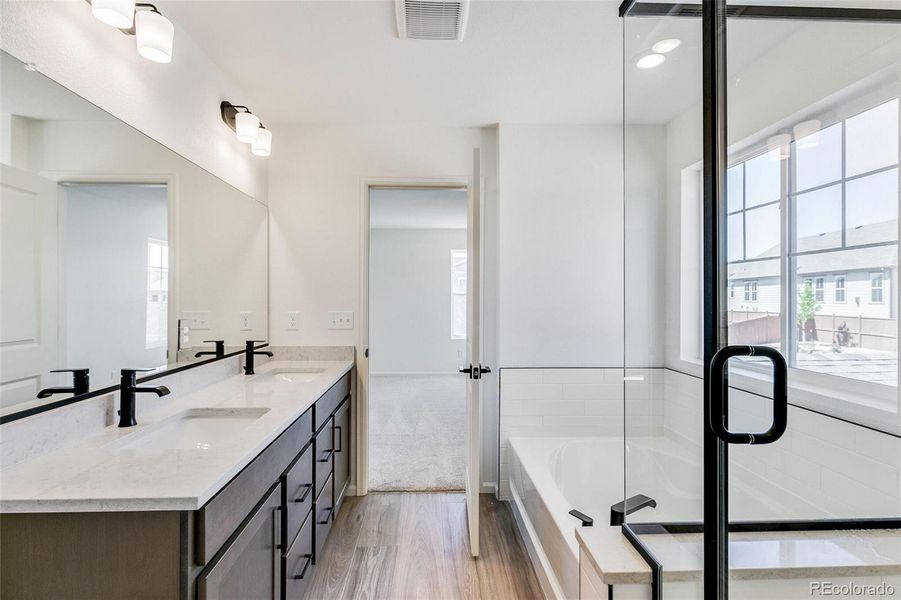 Furnished interior view inside a new home in Terrain Oak Valley, Castle Rock (Image 9).
